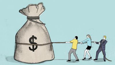 關(guān)于拜金的英語句子