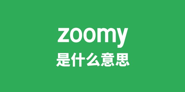 zoomy是什么意思