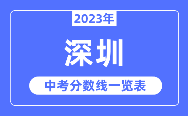 2023年深圳市中考錄取分數(shù)線,深圳中考分數(shù)線是多少