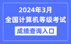 2024年3月全國計(jì)算機(jī)等級(jí)考試