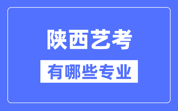 陜西藝考有哪些專業(yè),陜西藝術(shù)統(tǒng)考選什么專業(yè)？