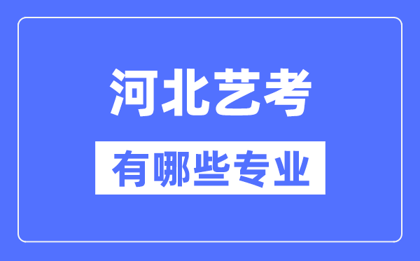 河北藝考有哪些專業(yè),河北藝術(shù)統(tǒng)考選什么專業(yè)?