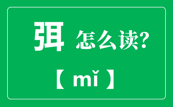 弭怎么讀,弭是什么意思？