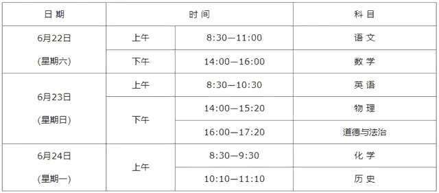 2024年陜西中考時(shí)間,陜西中考各科具體時(shí)間安排表