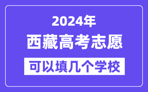 2024西藏高考志愿可以填幾個(gè)學(xué)校？附詳細(xì)填報(bào)流程