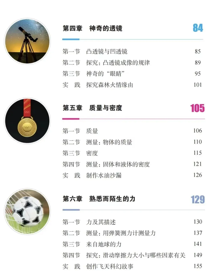 2024年秋滬科版八年級(jí)物理新教材有哪些改動(dòng)變化（附新課本目錄）