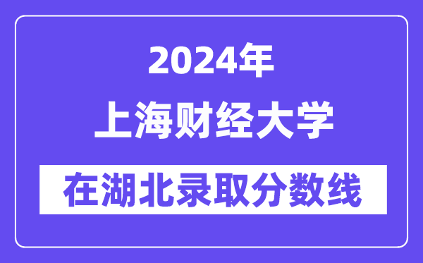 上海財經(jīng)大學2024年在湖北錄取分數(shù)線一覽表(2025年參考)