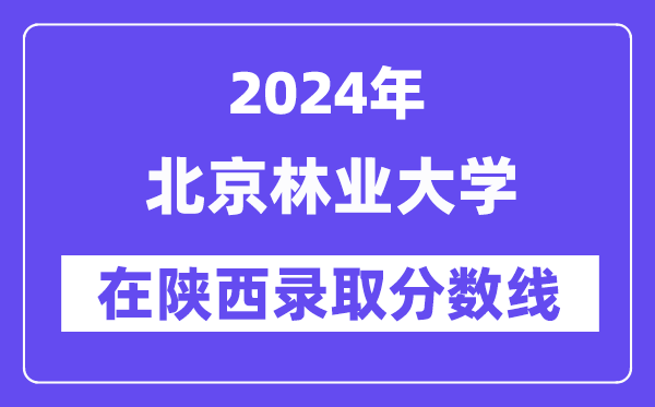 北京林業(yè)大學2024年在陜西錄取分數(shù)線一覽表(2025年參考)