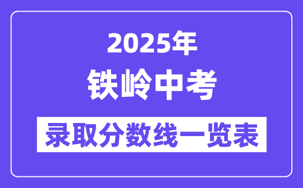 2025年鐵嶺中考各高中錄取分數(shù)線一覽表