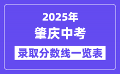 2025年肇慶中考各高中錄取分數(shù)線