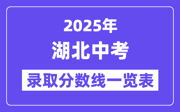 2025年湖北中考錄取分?jǐn)?shù)線一覽表,中考多少分能上高中？