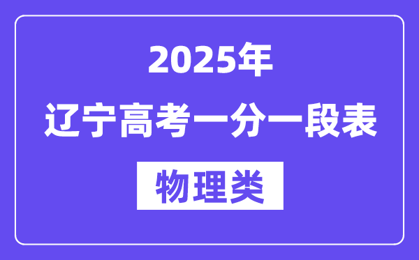 2025遼寧高考一分一段表(物理類)位次排名查詢