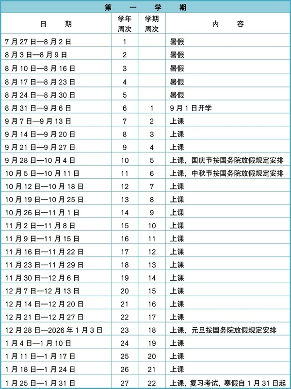 2026年深圳市中小學(xué)寒假放假時間表,1月31日開始放假
